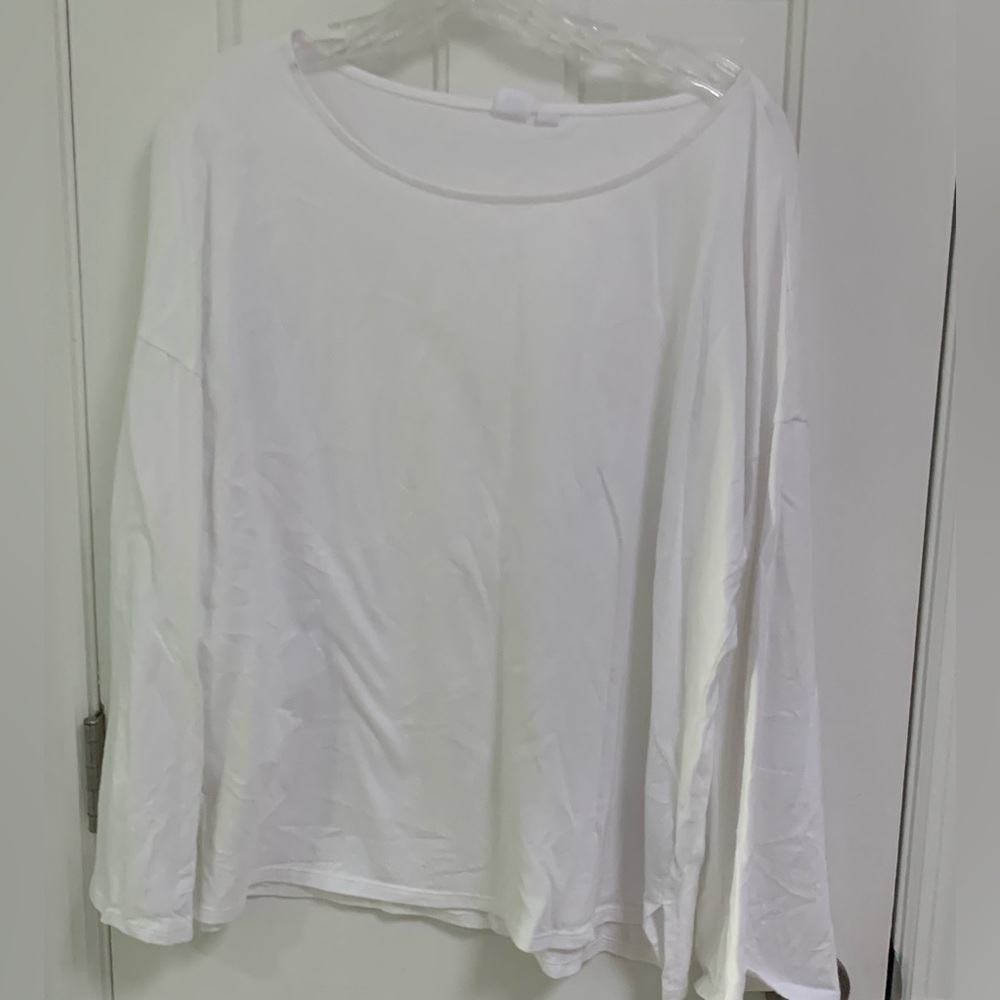 GAP Oversized, white tee, size medium, 100% cotton
